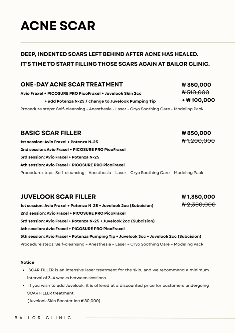 Bailor Clinic price list 9 - treatment costs and packages