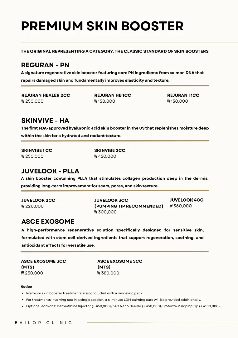Bailor Clinic price list 19 - treatment costs and packages