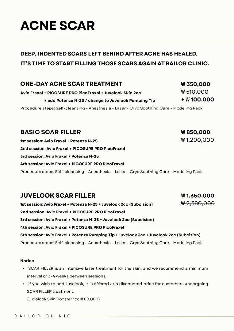 Bailor Clinic price list 16 - treatment costs and packages