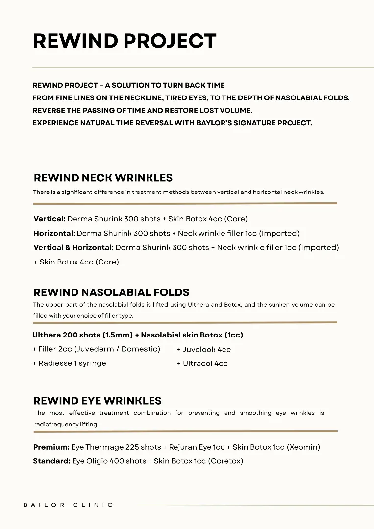 Bailor Clinic price list 25 - treatment costs and packages