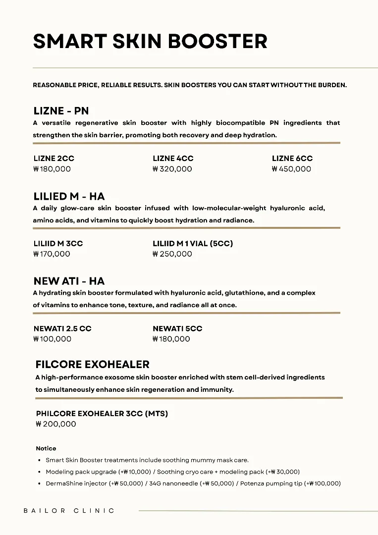 Bailor Clinic price list 20 - treatment costs and packages