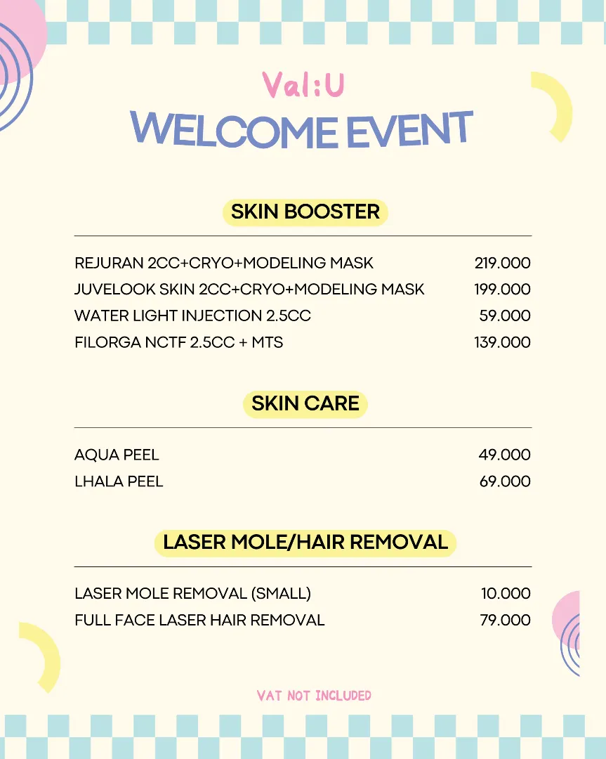 Val:U clinic monthly offer 2 of 17