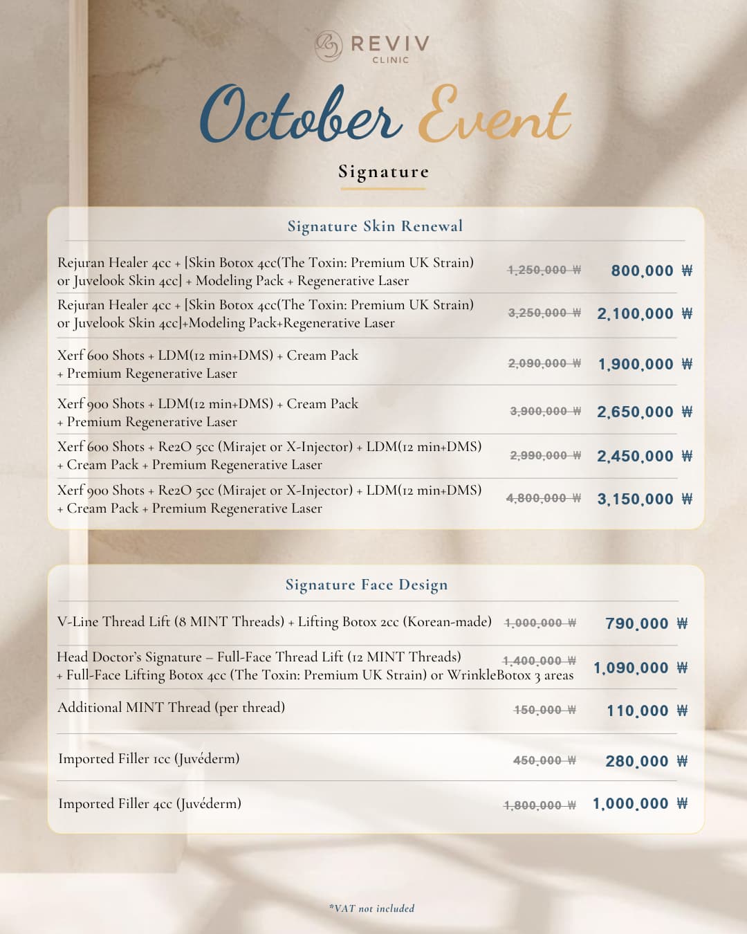 Reviv Clinic monthly offer 2 of 25