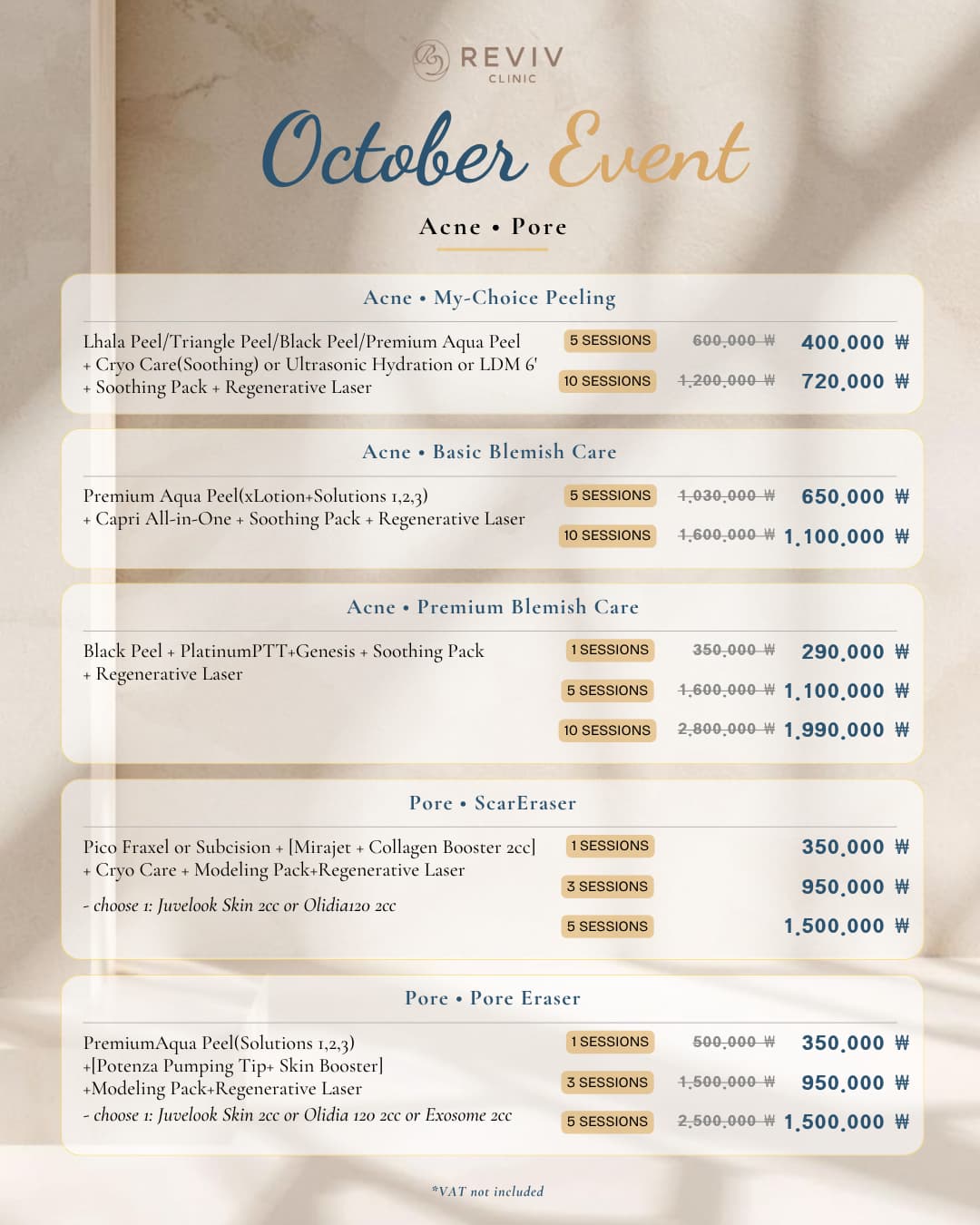 Reviv Clinic monthly offer 5 of 25