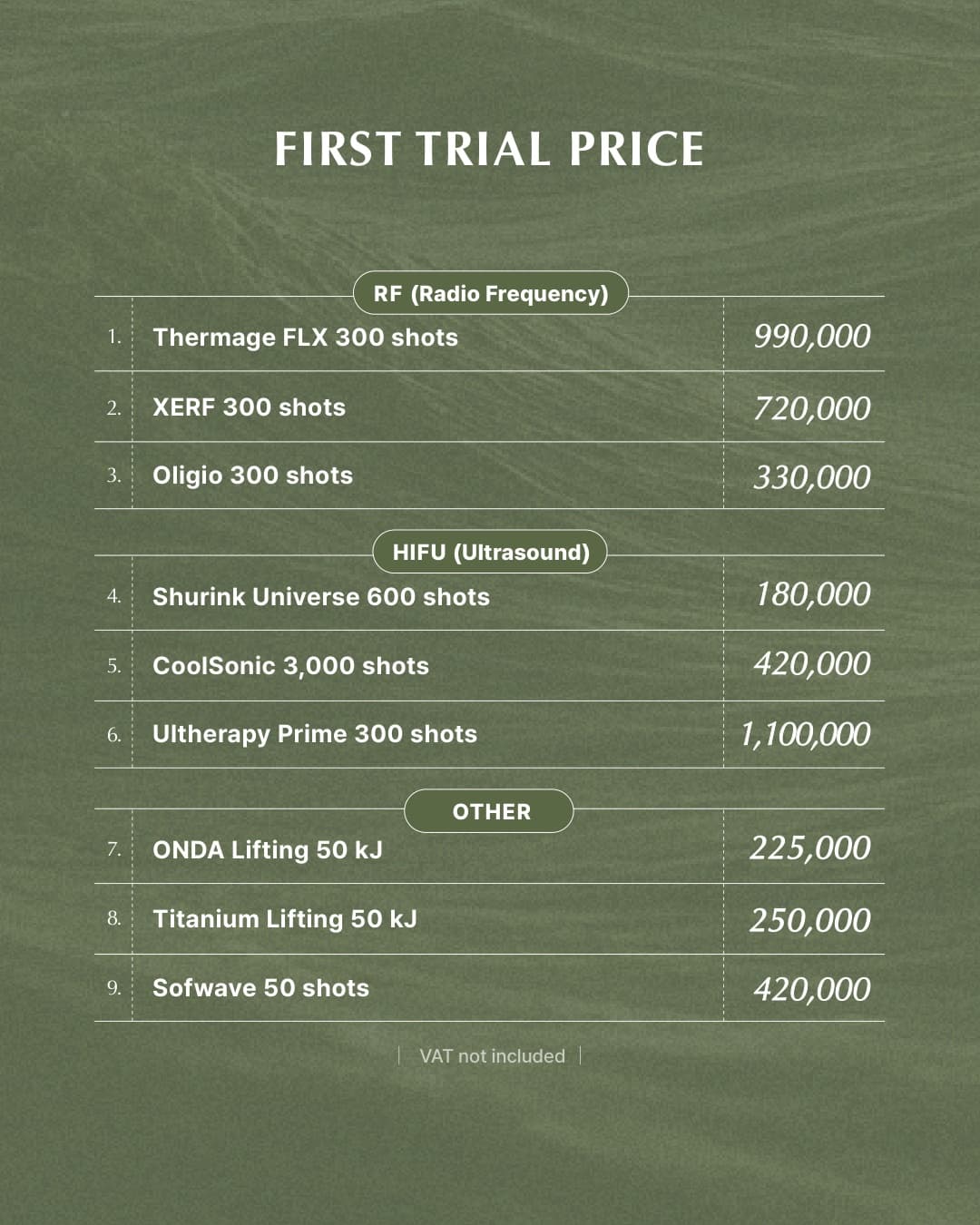 Bailor Clinic monthly offer 1 of 13