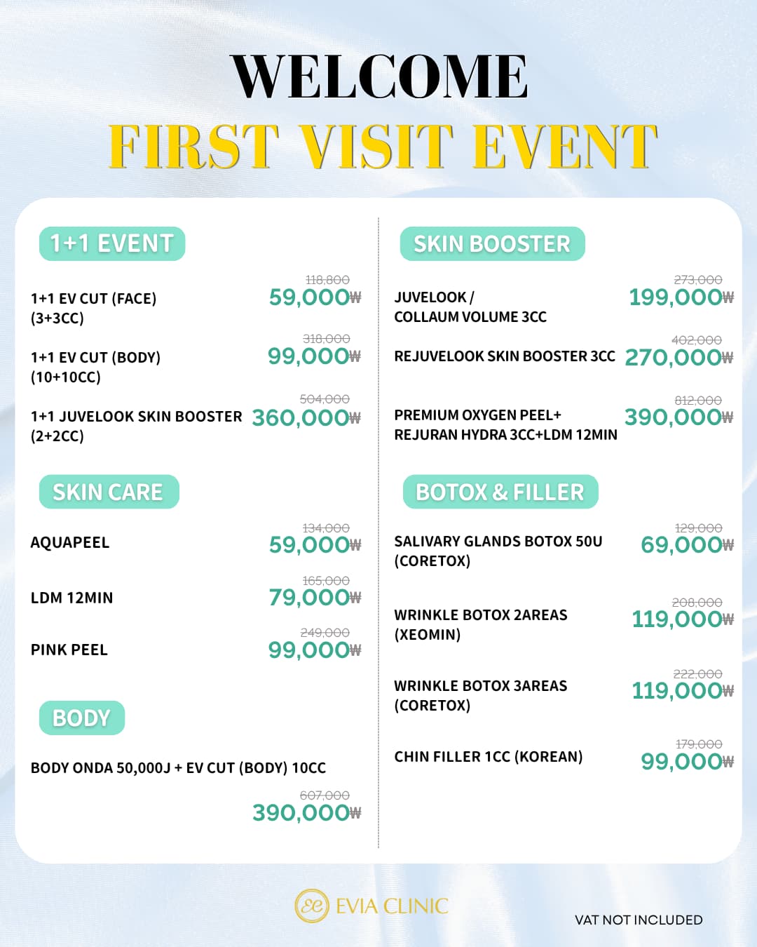 Evia clinic monthly offer 1 of 27